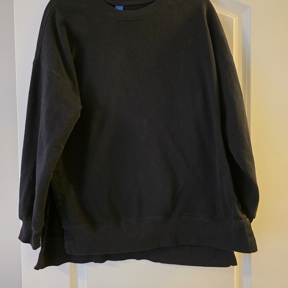Old Navy Tops - Old Navy Women's Black Tunic Crewneck Sweatshirt